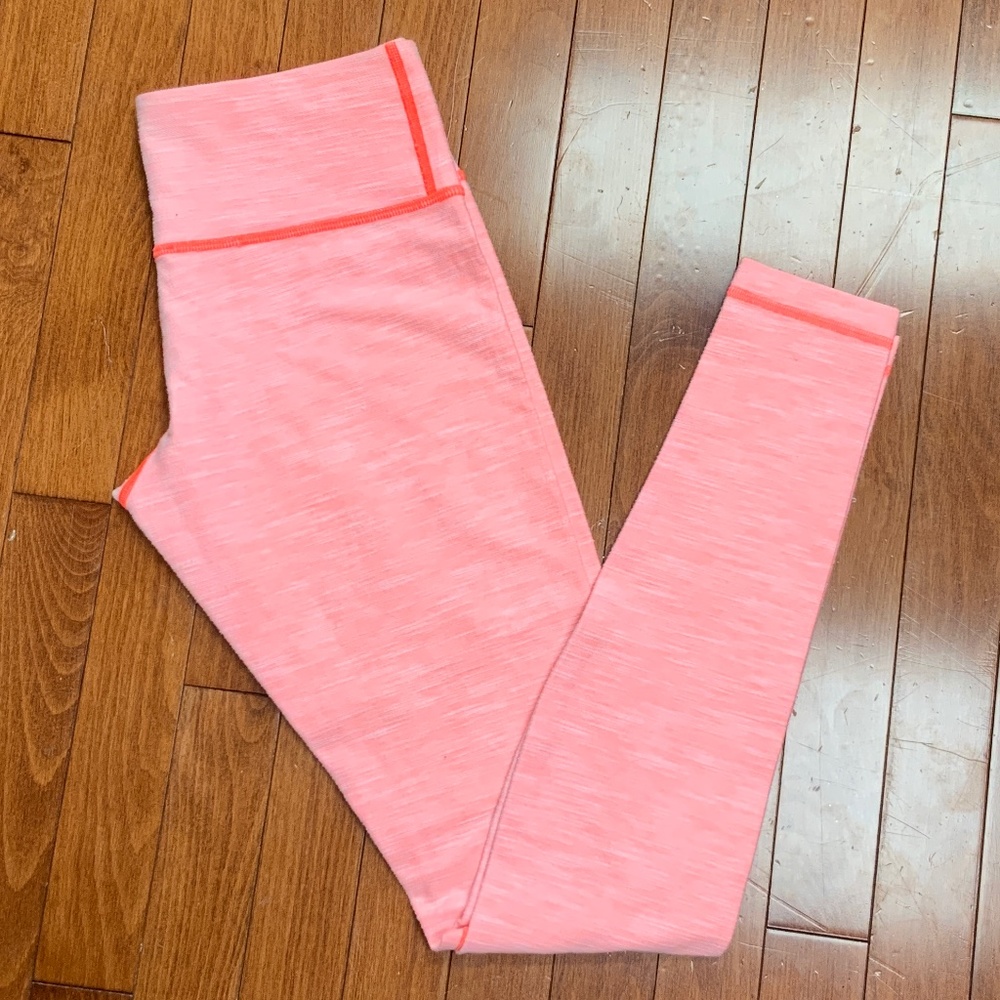Lululemon Heathered Orange Wunder Under Size 6